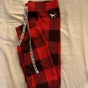 PINK VS red&black plaid Pj Pants